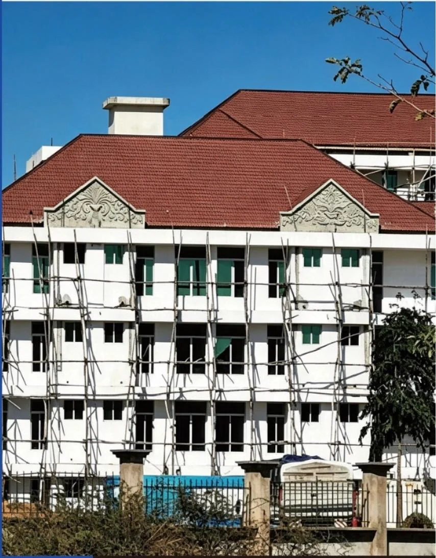 Construction photograph of Moneno Hotel in Dodoma